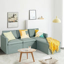 Convertible L-Shaped Sectional Sofa Couch with Reversible Chaise by LJGDeals