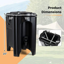 4.4 Gallons Insulated Beverage Dispenser with Handles and Drip-Proof Faucet by LJGDeals