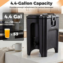 4.4 Gallons Insulated Beverage Dispenser with Handles and Drip-Proof Faucet by LJGDeals