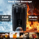 4.4 Gallons Insulated Beverage Dispenser with Handles and Drip-Proof Faucet by LJGDeals