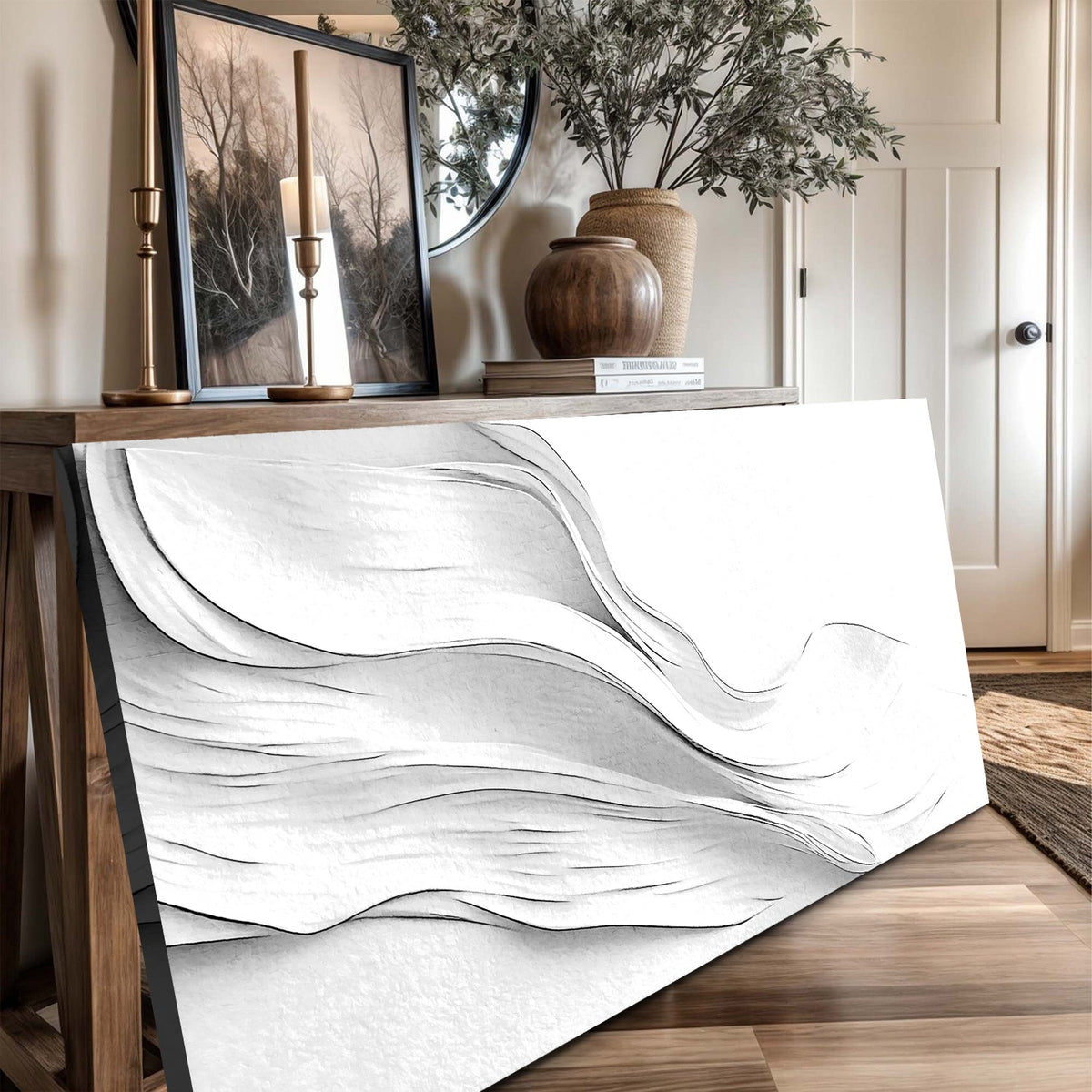 White Minimalist Wall Art, photo 4 of 10