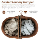 Handwoven Laundry Hamper Basket with 2 Removable Liner Bags by LJGDeals