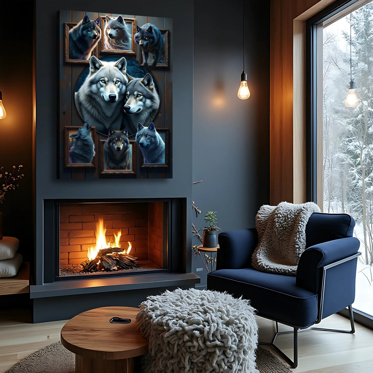 3D Wolf Collage Wall Art II, photo 4 of 10