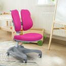 Adjustable Height Student Chair with Sit-Brake Casters and Lumbar Support for Home and School by LJGDeals