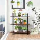 3/5 Tiers Industrial Bookcase with Metal Frame for Home Office-3 by LJGDeals