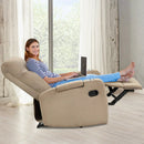 Recliner Chair Single Sofa Lounger with Arm Storage and Cup Holder for Living Room by LJGDeals