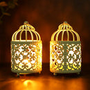 2 Pack Hanging Birdcage Tealight Lantern by JHY DESIGN