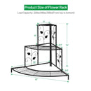 3 Tier Floral Corner Metal Plant Pot Rack by LJGDeals