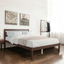 Full Size Bed frame Foundation with Solid Wooden Slat Suppor by DirectDeals