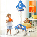 3-in-1 Basketball Hoop for Kids with Balls-Blue by LJGDeals