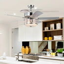 52 Inch Ceiling Fan with Light Reversible Blade and Adjustable Speed by LJGDeals