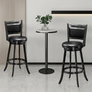 Set of 2 29 Inch Swivel Bar Height Stool Wood Dining Chair Barstool by LJGDeals