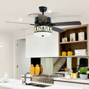 52 Inch Ceiling Fan with Light Reversible Blade and Adjustable Speed by DirectDeals