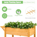 Elevated Planter Box Kit with 8 Grids and Folding Tabletop by LJGDeals