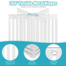 36 Inch Folding Wooden Freestanding Pet Gate Dog Gate with 360° Flexible Hinge by LJGDeals
