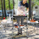 Foldable Outdoor BBQ Table Grilling Stand by LJGDeals