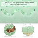 3 Inch Comfortable Mattress Topper Cooling Air Foam by LJGDeals
