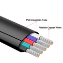 100ft RGBW LED Extension Cable 22 Gauge 5Pin 12V-24V DC Electrical Wire 5 Colors 22AWG Wires with 10PCS Heat-shrinkable Tubes for RGBW 3528 5050 Led Strip