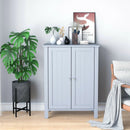 2-Door Bathroom Floor Storage Cabinet Space Saver Organizer by LJGDeals