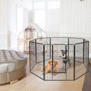 8 Metal Panel Heavy Duty Pet Playpen Dog Fence with Door by LJGDeals