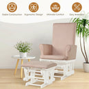 Baby Nursery Relax Rocker Rocking Chair Glider and Ottoman Cushion Set by LJGDeals