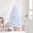8 Feet Artificial Christmas Tree with 1636 Iridescent Branch Tips by LJGDeals