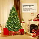 7 Feet PVC Artificial Christmas Tree with LED Lights by LJGDeals