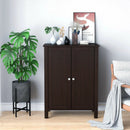 2-Door Bathroom Floor Storage Cabinet Space Saver Organizer by LJGDeals