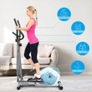 Elliptical Magnetic Cross Trainer with LCD Monitor and Pulse Sensor by LJGDeals