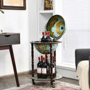 17 Inch Globe Wine Bar Stand 16th Century Italian Map Liquor Bottle Shelf Cart by LJGDeals
