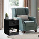 Modern Nightstand with Storage Drawer and Cabinet by LJGDeals