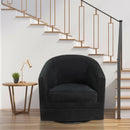 Assembly Accent Chair with 360-Degree Swivel Metal Base for Living Room by LJGDeals