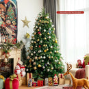 Pre-Lit Snowy Christmas Hinged Tree with Multi-Color Lights by LJGDeals