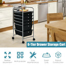6 Drawers Rolling Storage Cart Organizer by LJGDeals