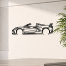 Corvette C8 Detailed Metal Car Wall Art - MT0922