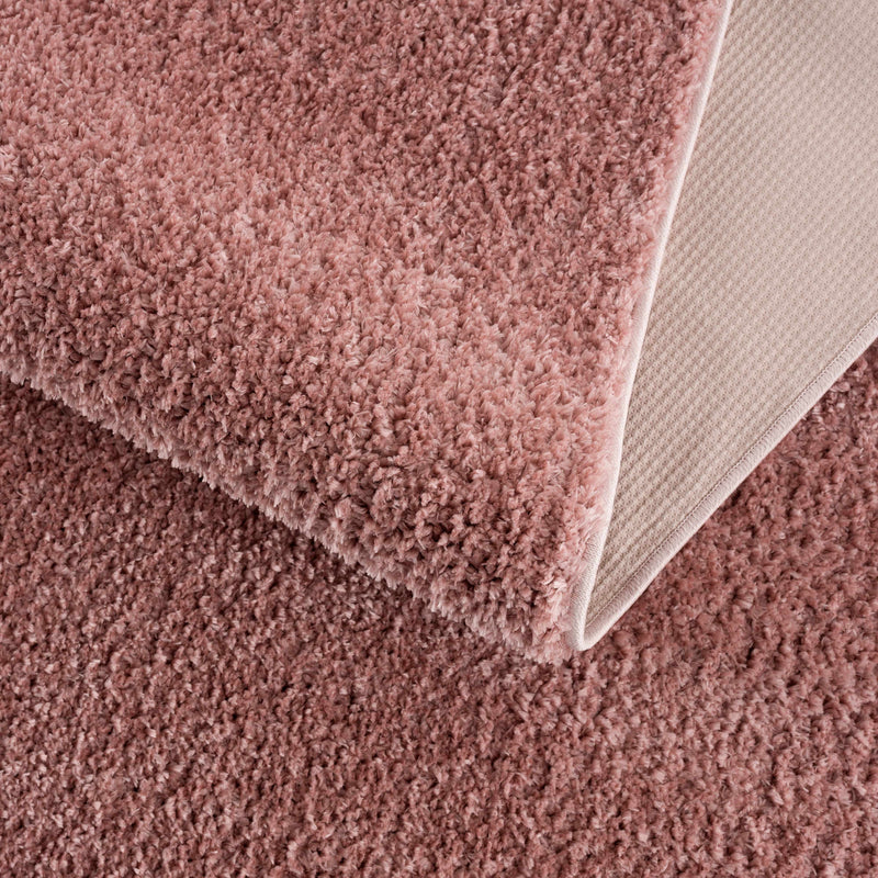 Judy Pink  Plush Washable Area Rug - Clearance