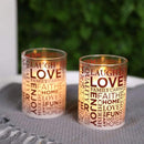 Glass Wax Battery LED Candle ( Set of 2 ) by JHY DESIGN