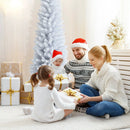 6 Feet Unlit Artificial Slim Pencil Christmas Tree with Metal Stand by LJGDeals