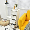 Free-Standing Side Storage Organizer with 4 Drawers by LJGDeals