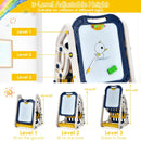 3-in-1 Kids Art Easel Double-Sided Tabletop Easel with Art Accessories
