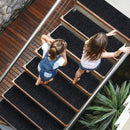 15 Pieces 30 x 8 Inch Slip Resistant Soft Stair Treads Carpet by DirectDeals