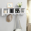 Wall-Mounted Storage Cabinet Hanging Entryway Shelf Coat Rack by LJGDeals