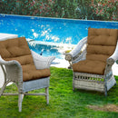 22 x 44 Inch Tufted Outdoor Patio Chair Seating Pad by LJGDeals