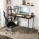48-Inch Reversible Computer Desk with Storage Shelf by LJGDeals