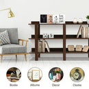 59 Inch Console Table with 3-tier Open Shelf for Front Hall Hallway and Foyer by DirectDeals