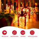 3 Pieces Christmas Lighted Gift Boxes Decorations with 60 LED Lights for Indoor and Outdoor by LJGDeals