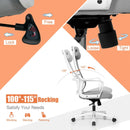 Adjustable Mesh Office Chair with Heating Support Headrest by LJGDeals