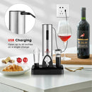 6-in-1 Electric Wine Bottle Opener Set with Foil Cutter by LJGDeals