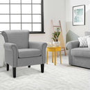Upholstered Fabric Accent Chair with Adjustable Foot Pads by LJGDeals