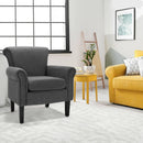 Upholstered Fabric Accent Chair with Adjustable Foot Pads by LJGDeals